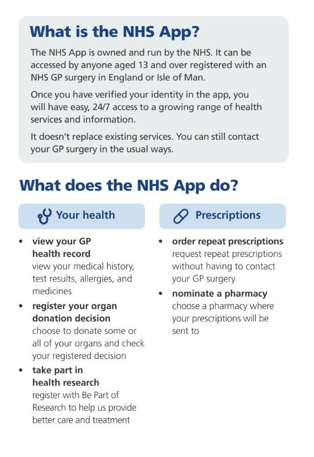 What is the NHS app